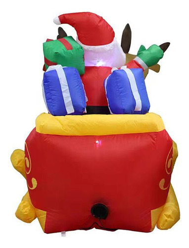 Trenó Inflável De Natal Com Renas De Natal Para Papai Noel - - Imagem 3
