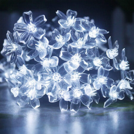 5m Luzes Natal Ao Ar Livre Luz Solar Da Corda Da Flor 20led- - Imagem 28