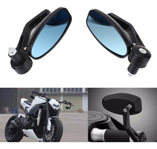Espelhos Laterais Retrovisores Para Motocicleta De 7/8 Da - Imagem 4