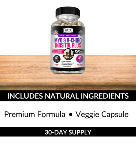Kaya Naturals Myo & D-chiro Inositol Plus Suporte Para Mulhe - Imagem 5
