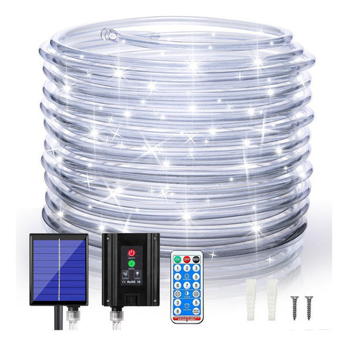 Luzes De Corda Solares Externas, 22 Metros 200led — foto 1 Luzes De Corda Solares Externas, 22 Metros 200led