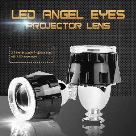 Lente De Projetor Led Angel Eye Bi Xenon Hi-lo Beam 2pcs - Imagem 2