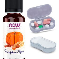 Now Foods Óleo Abóbora Pumpkin Spice Fall + Porta Cápsulas