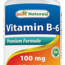 Best Naturals Vitamin B6 Tablet, 100 Mg, 250 Unidades
