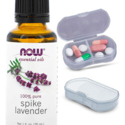 Now Foods Óleo De Lavanda Espinhoso 30ml + Porta Cápsulas