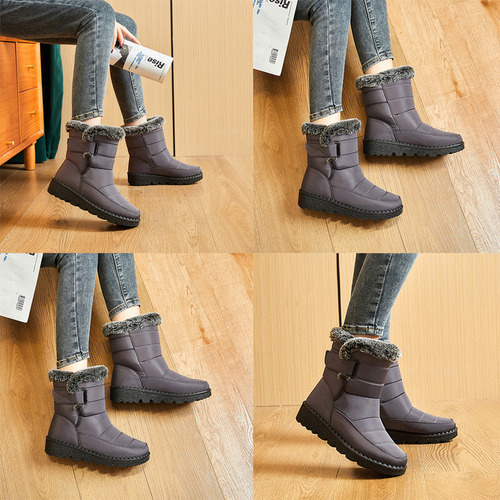 Botas De Neve Impermeáveis Femininas De Inverno - Imagem 18