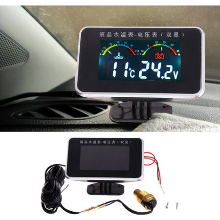 12/24v Indicador De Temperatura Da Água Medidor Digital Lcd - Imagem 2