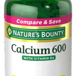 Natures Bounty 600 Mg De Carbonato De Cálcio E 800 Ui De Vit