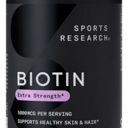 Sports Research Biotina Vegana 5000mcg Com Coco Orgânico...