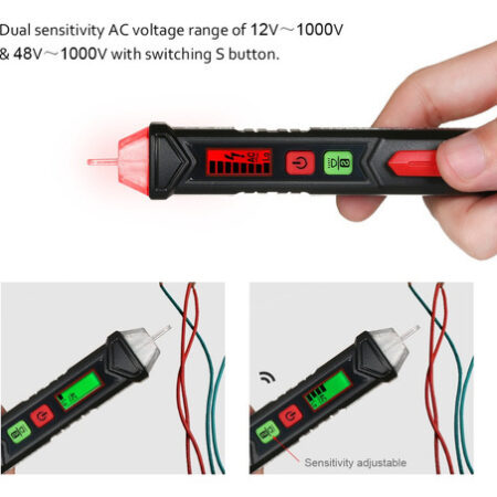 Caneta Detector De Tensão 12v-1000v Soa Alarme Habotest - Imagem 3