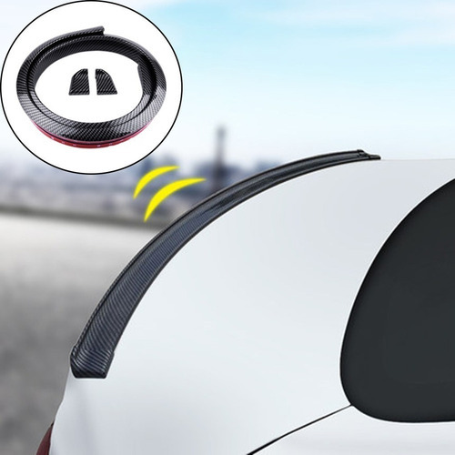 Spoilers Traseiros Carro Universal Adesivo 3d Borracha - Imagem 3