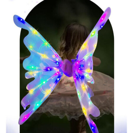 Elfo Fantástico Fada Elétrica Borboleta Asas Com Luz E Músic — foto 4 Elfo Fantástico Fada Elétrica Borboleta Asas Com Luz E Músic — foto 4