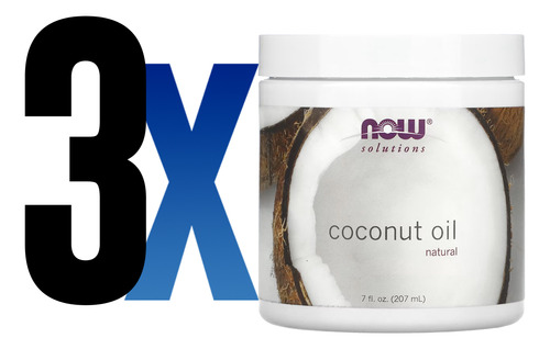 Óleo De Côco Now Foods 207 Puro Importado 3un - Imagem 2
