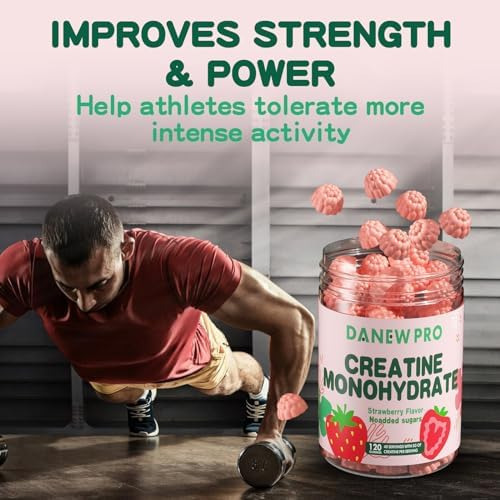 Gomas De Monohidrato De Creatina Danew Pro 5000 Mg Para Home - Imagem 4