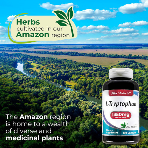 Fito Medics Lab - Triptofano, L Triptofano - 1350 Mg, 180 Cá - Imagem 3