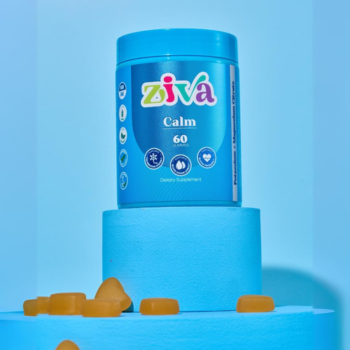 Ziva Gummies - Calm 60 - Citrato De Potássio - Citrato De Ma - Imagem 4