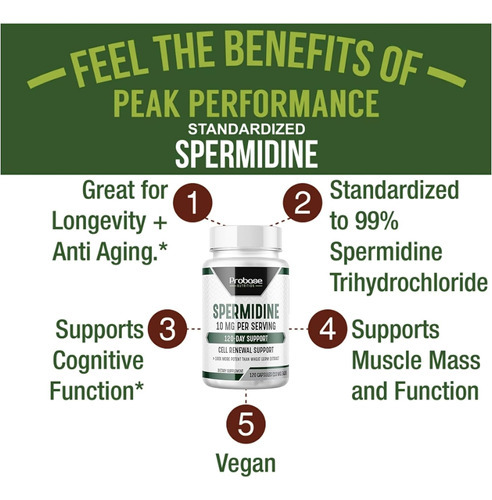 Probase Nutrition Espermidina (10 Mg De 99% De Espermidina 3 - Imagem 6