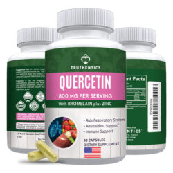 Suplemento Truthentics Quercetina 800 Mg Com Bromelaína 200