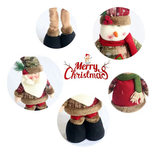 Decorações De Natal Decoração De Boneca Retrátil Interna - Imagem 5