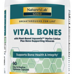 Natures Lab, Gold Vital Bones Com Aquamin Cálcio À Base De