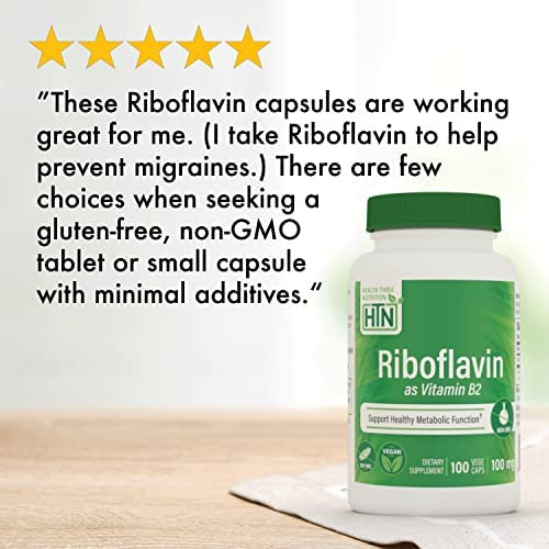 Health Thru Nutrition Riboflavina 100mg Vitamina B2 - Vegano - Imagem 6