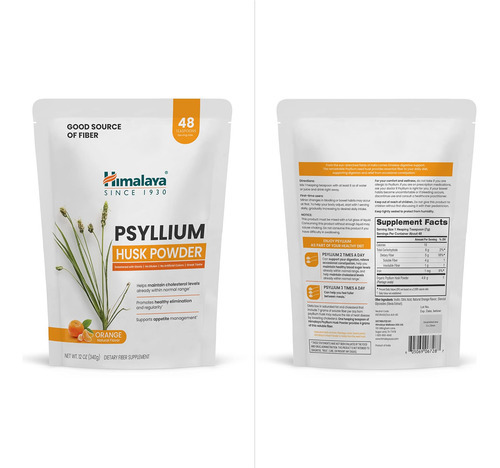 Pó De Casca De Psyllium Laranja Do Himalaia, Suplemento Diár - Imagem 8