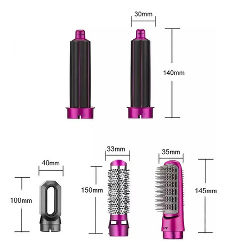 Modelador De Cabelo 5 Em 1 Airwrap Air Curler Dryer Straight - Imagem 71