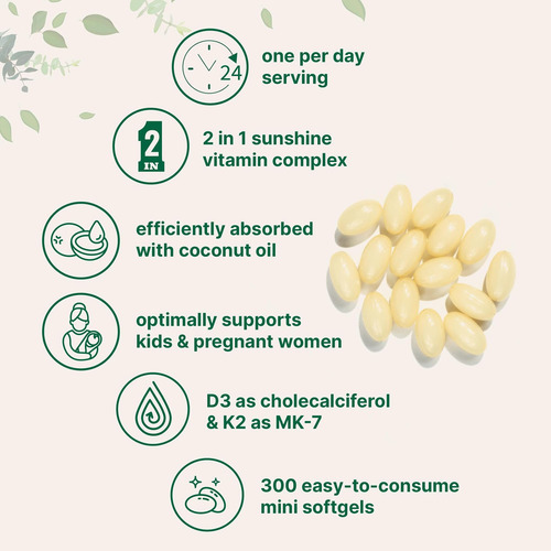 Micro Ingredientes Vitamina D3 1.000 Ui Mais K2 (mk-7) 25 Mc - Imagem 3