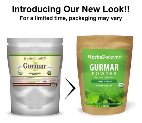 Herbsforever Gurmar Powder - Folhas Em Pó - Gymnema Sylvestr - Imagem 2
