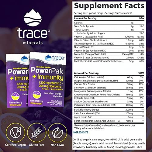 Traços De Minerais | Mistura De Bebida Power Pak Electrolyte - Imagem 3
