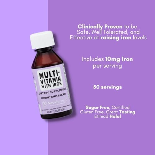 Novaferrum Yum | Multivitamínico Com Ferro Para Bebês, Crian - Imagem 4