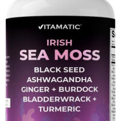 Vitamatic Sea Moss 3000mg Óleo De Semente Preta 2000mg Ashwa