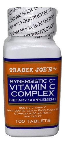 Trader Joes Complexo De Vitamina C 100 Comprimidos