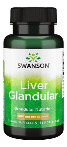 Swanson Glandular Glandular 500 Miligramas 60 Cápsulas
