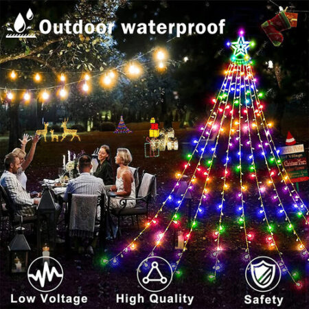 Decoração Solar De Natal Led Strip Light Enfeites De Árvore — foto 24