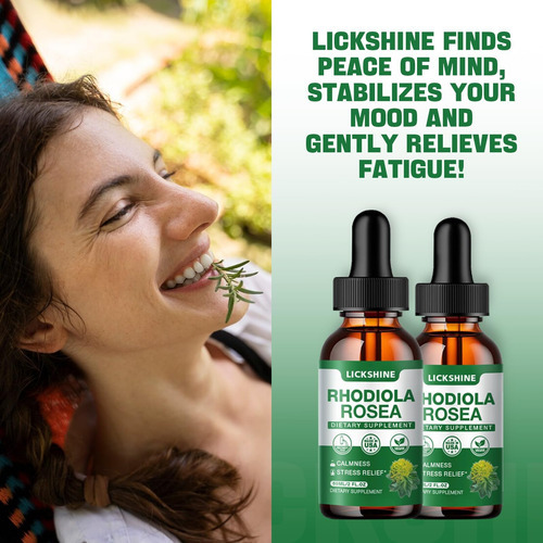 Lickshine 1 Pack 2000mg Rhodiola Rosea Tintura - Gotas De Lí - Imagem 6