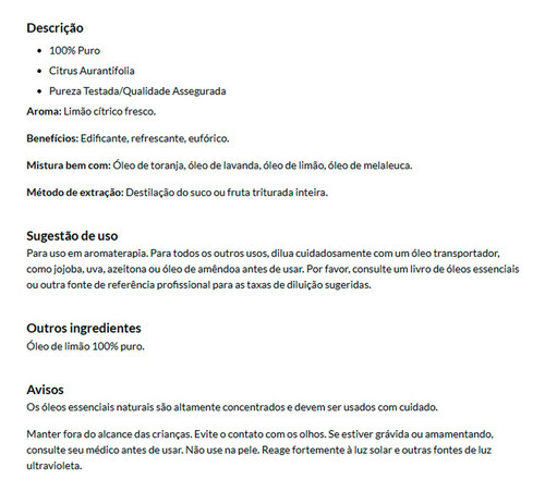 Óleo De Limão Now Foods 30ml Puro Importado - Imagem 4