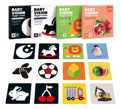 Cartão De Brinquedo De Treinamento Visual Para Educação Infa