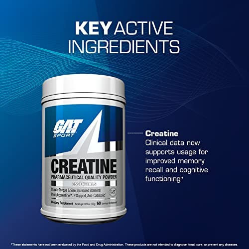 Gat Sport Creatine, 60 Porções Sem Sabor, 10,58 Onças (300g) - Imagem 5