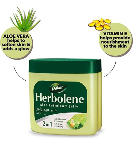 Dabur Herbolene Aloe Vera Gel Petroleum Jelly - Aprimorado C - Imagem 3