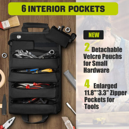 Bolsa De Ferramentas Rolável Multifuncional Thx Canvas - Imagem 13