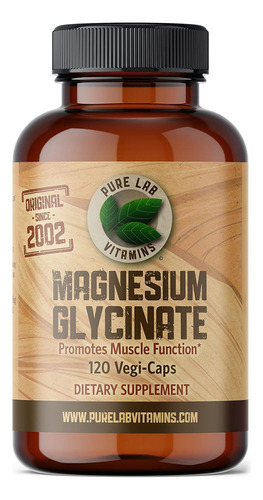 Glicinato De Magnésio 500 Mg - Suplemento De Magnésio Para