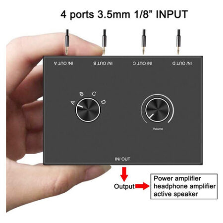 Comutador De Áudio Estéreo Com Conector De 4 Vias De 3,5 Mm - Imagem 2