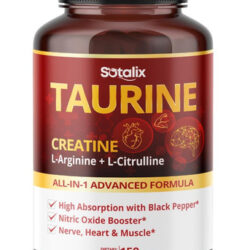 Taurina Com Creatina, L-arginina, L-citrulina Alta Absorção