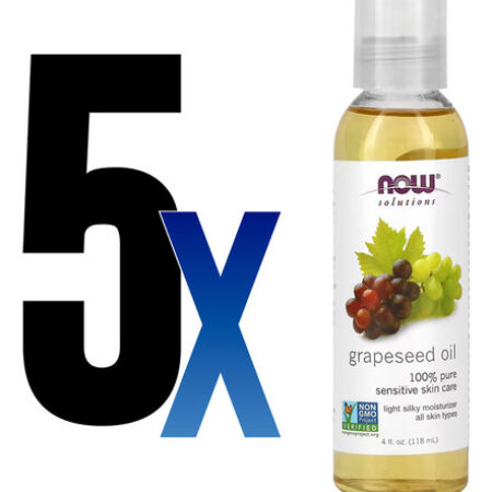 Óleo De Semente De Uva 118ml Now Foods Grapeseed Oil 5un - Imagem 2