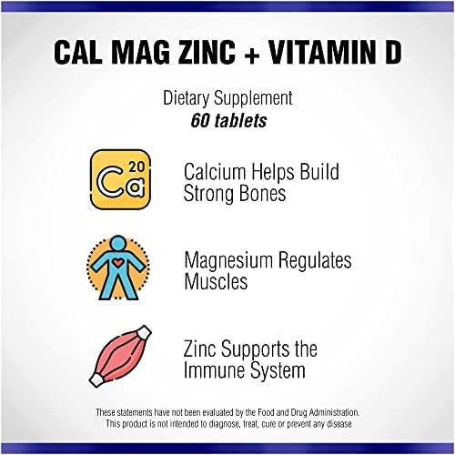 Suplemento De Cálcio, Magnésio, Zinco E Vitamina D 60 Compr - Imagem 7