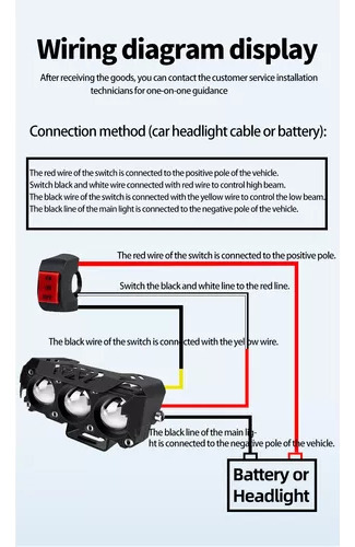 Par De Faróis De Lupa, Holofote Led, Luz Auxiliar Para Motoc - Imagem 9