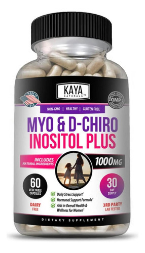 Kaya Naturals Myo & D-chiro Inositol Plus Suporte Para Mulhe