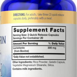 Suplemento De Lactoferrina Carlyle | 300mg | 60 Cápsulas | N