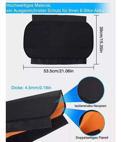 Capa De Proteção De Bateria De Bicicleta Elétrica, Proteção - Imagem 3